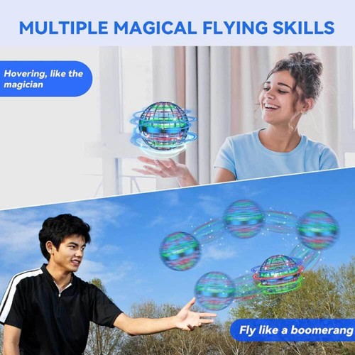 Pro Flying Ball Space Orb Magic Mini Drone UFO Boomerang Boy Girl Toy Gifts E - Picture 5 of 9