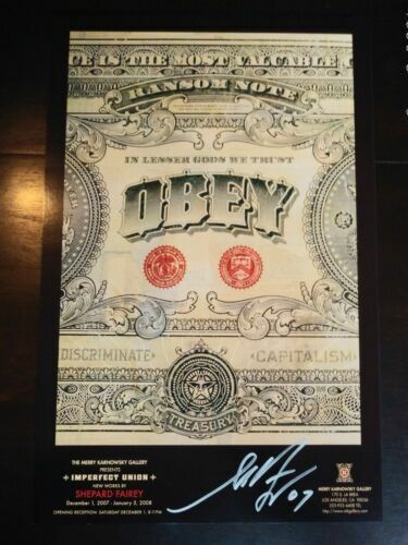 SIGNED! Shepard Fairey OBEY ICON 3 FACE White 3 Print SET SIGNED! Shepard Fairey OBEY ICON 3 FACE White 3 Print SET