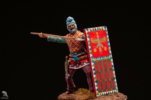 Persian Spearman 54mm Painted Miniature Tin Toy Soldier | Art Level - Picture 2 of 7