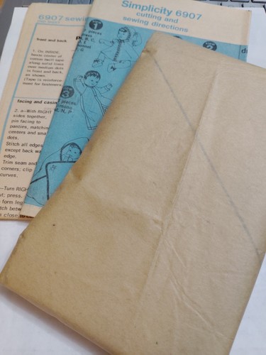 Layette 6M Infants Simplicity 6907 Sewing Pattern Sleeper Blanket Panties + Cut - Picture 6 of 6