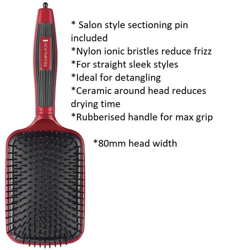 Remington Hair Brush Ceramic Round Paddle Teasing Salon Styling ✅Fast Post✅AUS✅ - Picture 11 of 11