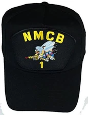 USN NAVY SEABEE NAVAL MOBILE CONSTRUCTION ONE NMCB-1 HAT CAP CAN DO VETERAN