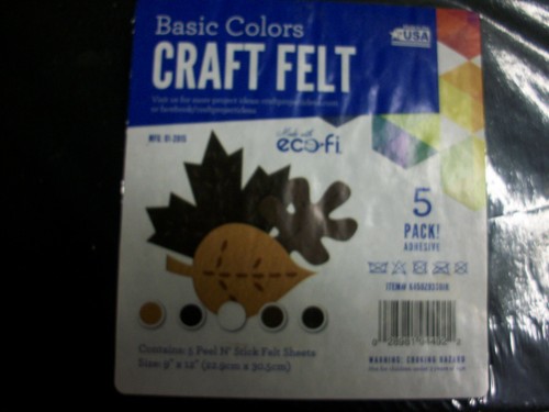 "HOJAS DE FIELTRO ARTESANAL PEEL N' STICK PAQUETE DE 5 ADHESIVOS 9"" X 12" - Imagen 3 de 8