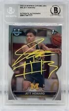 Jett Howard Signed 2023-2024 Bowman U Chrome RC #39 BAS Autograph Card COA Jett Howard Signed 2023-2024 Bowman U Chrome RC #39 BAS Autograph Card COA