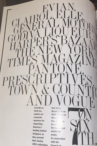 Harper's Bazaar Nov 93 Christy Turlington cover 25th Anniv Anne Klein Oscar Dela - Imagen 5 de 23