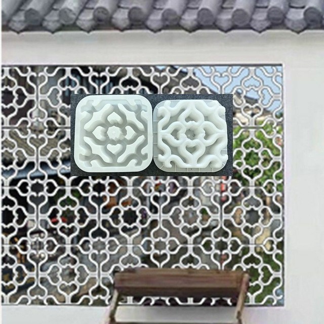 Cement Antique Brick Mold Square Garden Wall Mold 3D Carving Anti Slip Mould Cement Antique Brick Mold Square Garden Wall Mold 3D Carving Anti Slip Mould