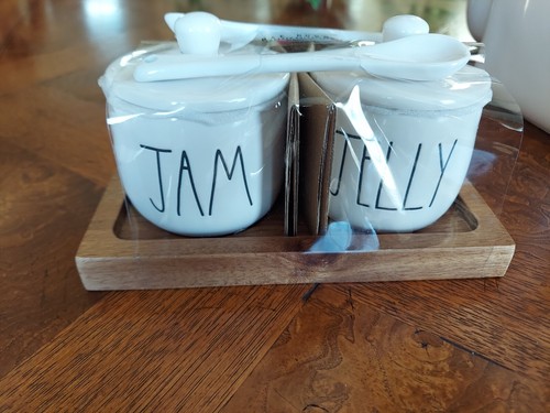 Neu RAE DUNN LL 🥔 "KARTOFFELN" "ZWIEBELN", "BROT", "MARMELADENGELEE", "KNOBLAUCH" 5er Set - Bild 6 von 7