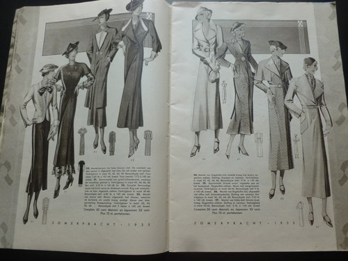 ZOMERPRACHT 1935 – Dutch dressmaking magazine / catalogue - Vintage Fashion - Imagen 13 de 24