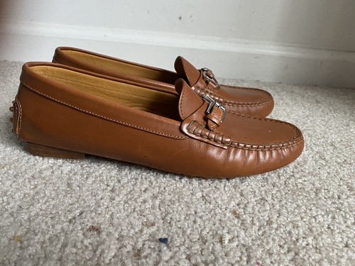 Mocasín Ralph Lauren Purple Label para mujer Horsebit talla 37 1/2 Italia - Imagen 2 de 4