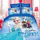 Frozen Elsa Blue Single/King Single Bed Quilt/Doona/Duvet Cover Set Pillow Case