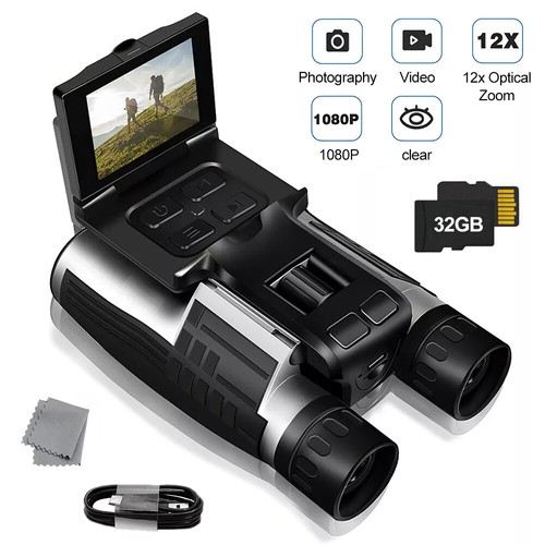 1080P Digital Binocular Telescope Camera Travel Video Recorder DV W/ LCD Display - Picture 5 of 37