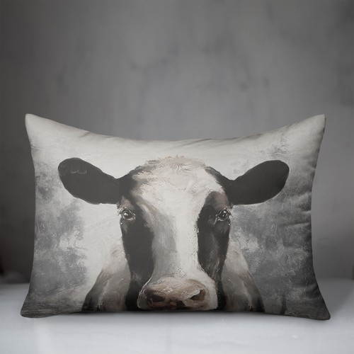 Creative Products Sophisticated Cow 20 x 14 Spun Poly Pillow - Picture 3 of 3