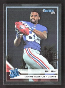 2019 Donruss #338 Darius Slayton Press Proof Silver #/100