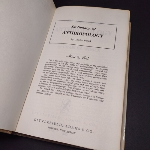Dictionary of Anthropology by Charles Winick -Hardcover -1970 Edition -Ex Lib. - Picture 7 of 16