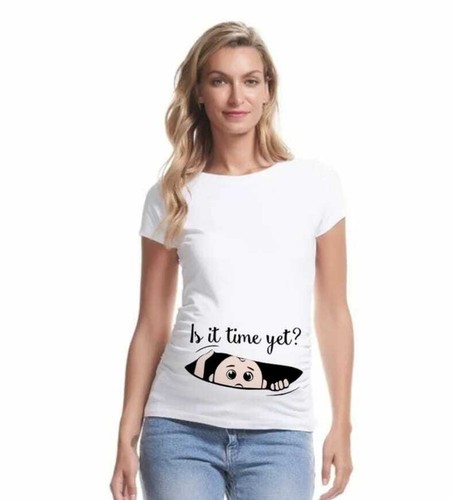T-SHIRT MAGLIA PREMAMAN GRAVIDANZA ESTIVA - Imagen 4 de 40