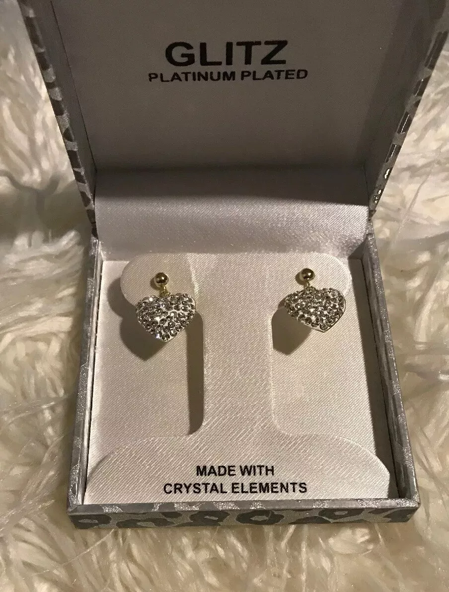 Platinum plated earrings sale