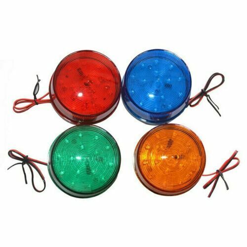 12V LED Strobe Beacon Emergency Alarm Warning Flashing Light New Signal Lamp - Picture 1 of 15