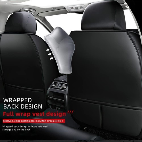 For Cadillac Car Seat Covers Leather Full Set Cushion Pad Mat -2 Front Seats - Picture 16 of 40