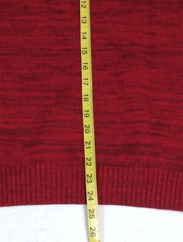 Calvin Klein Jeans Sweater Boys XL 18/20 Red/Black Striated 1/4 Zip Preppy New - Picture 8 of 8