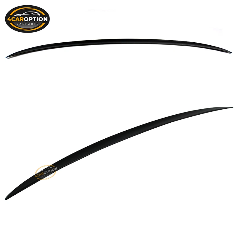 Fits 02-08 BMW E65 7-Series M3 Style Unpainted Black Trunk Spoiler Wing ABS Foto 4 de 4