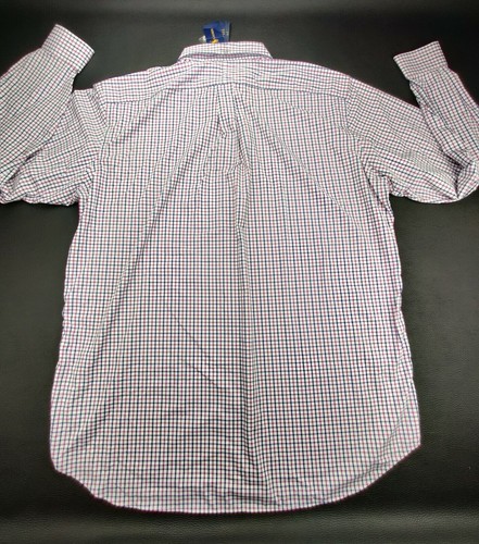 Ralph Lauren Perf. Big Tall Men's XLT Button Down Long Sleeve Navy/Purple Shirt - Picture 7 of 11