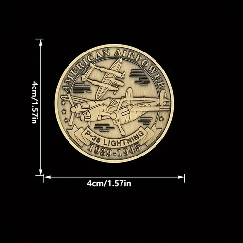 US Air Force P-38 - Moneda Desafío - Excelente Regalo - Imagen 3 de 3
