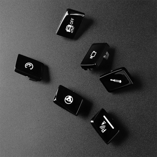 6×Black ABS Gear Shift Switch Button Cover Replace For BMW M3 M4 F80 F82 2015-20 - Picture 11 of 17