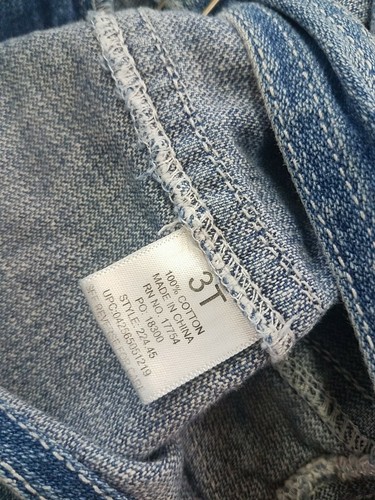 Key Latzhose Jugend Gr. 3t blau dunkle Waschung Schlüssellatzhose Latz Overall Jeans - Bild 7 von 7