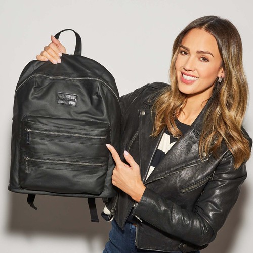 NEU MIT ETIKETT EHRLICH BESCHICHTETER SCHWARZER CANVAS CITY RUCKSACK - Bild 2 von 4