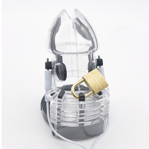 Male E-Stim Penis Cock Ring Cage Ball Stretcher Nipple Clamps Sex Toys BDSM - Picture 38 of 55