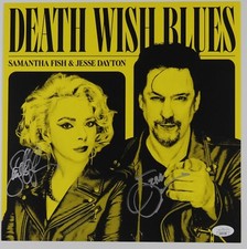 Samantha Fish Jesse Dayton JSA Signed Autograph Album Record Vinyl Samantha Fish Jesse Dayton JSA Signed Autograph Album Record Vinyl