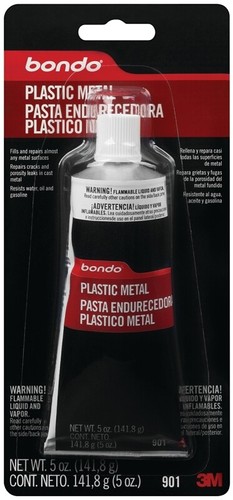 Bondo 901 Plastic Metal Car Repair Seals & Fills Metal Surface 5 oz TUBE PASTE