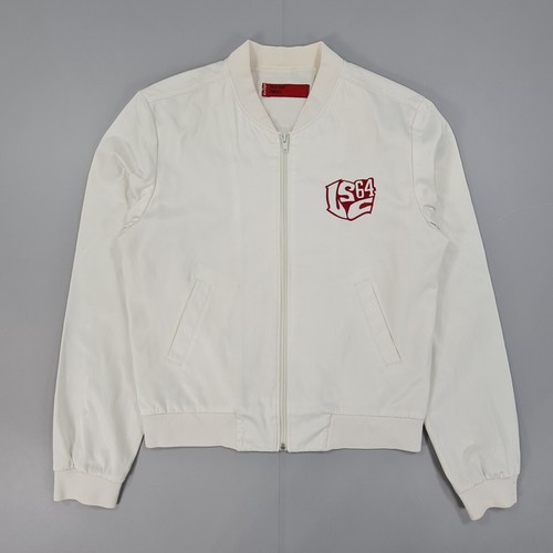 Levis Red Tab Womens Jacket White Small San Francisco LSC 64 State Park Varsity - Picture 2 of 11