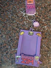 Invader Zim Rubber Lanyard ID Badge Holder Clear ID Display Pig Charm New