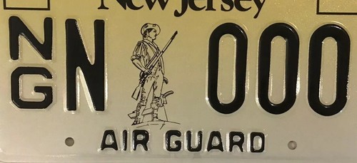 NJ AIR NATIONAL GUARD license plate 177th Fighter Wing Airman Reserve NJANG ANG - Picture 5 of 12