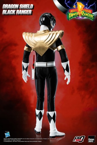 ThreeZero Mighty Morphin Power Rangers - FigZero 1/6 Dragon Shield Black Ranger - Imagen 3 de 15
