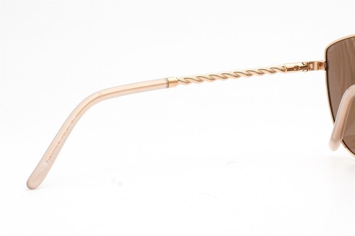 Gafas de sol Tory Burch TY 6091 332373 brillantes oro rosa marrón oscuro tintado con estuche - Imagen 8 de 9