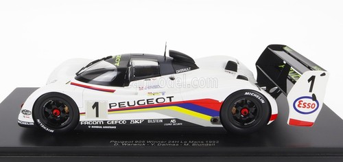 MODELLINO AUTO STATICO SPARK PEUGEOT 905 WINNER LE MANS 1992 WARWICK DALMAS 1/18 - Foto 3 di 7