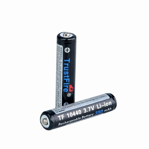 Trustfire 10440 - 350mAh 3,6V - 3,7V geschützte Li-Ion-Zelle - Bild 1 von 4