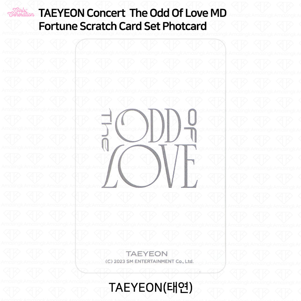 テヨン　コンサート　The ODD Of LOVE 　トレカ The ODD Of LOVE グッズ: 愛しテヨン少女時代