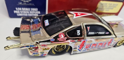 GOLD CHROME 2002 RACING CHAMPIONS AUTHENTICS 1/24 MARK PAWUK SUMMIT PRO STOCK - Picture 7 of 14