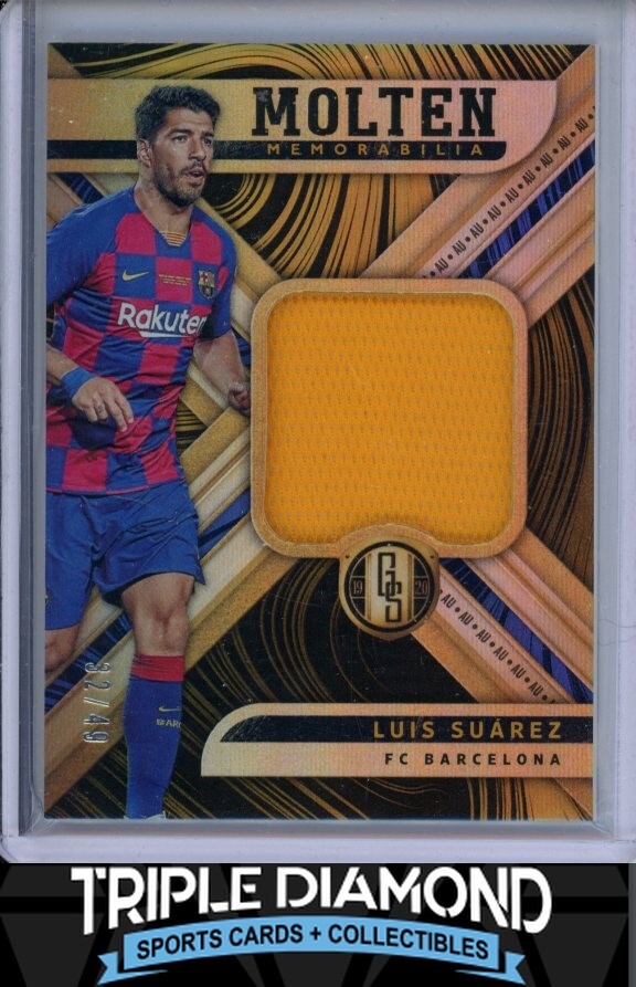 2019-20 Panini Gold Standard Luis Suarez Molten Memorabilia Patch #32/49 Y785