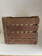 Vintage Wooden Egg Crate Box with Cartons 13" x 13" x 13" HOLDS 144 EGGS
