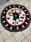 Beautiful Large Vintage  Detailed  Quilted Train Station Christmas Tree Skirt .