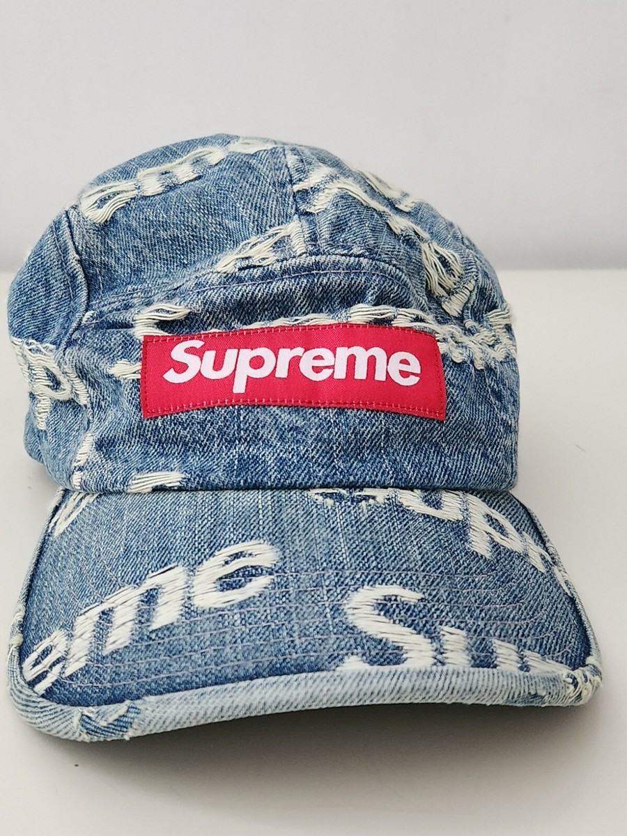帽子 Supreme Frayed Logos Denim Camp Cap Spring/Summer 2021 Preview – Supreme