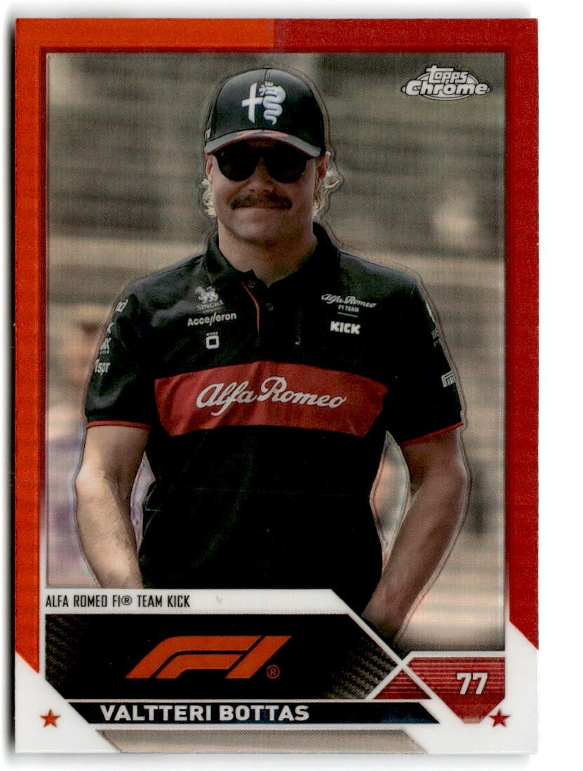 バルテリ・ボッタス 2021TOPPSクローム　ORANGEウェーブ25枚限定 2021 Topps Chrome Formula 1 Red Liners Orange #RL2 Valtteri