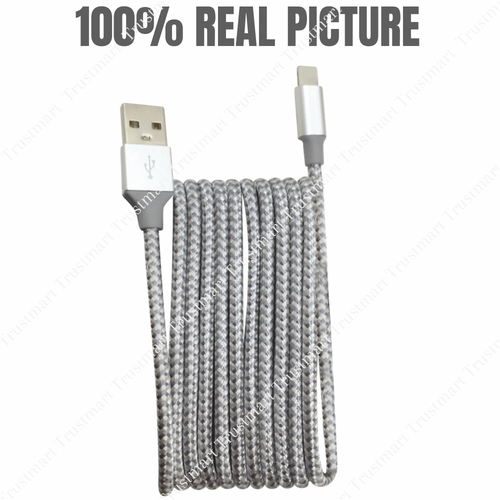 6Pack 10Ft USB Fast Charger Cable Long For iPhone 14 13 12 11 iPad Charging Cord - Picture 2 of 10