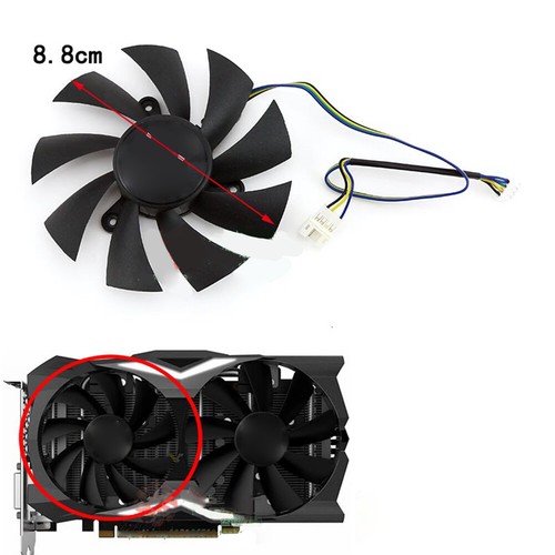 100mm 88mm For ZOTAC RTX2070 Super MINI Graphics Cooling Fan GA92S2H/GAA8S2U - Photo 6/8
