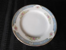 MIKADO CHINA Japan Bread and Butter Desert plate Lyric white blue floral