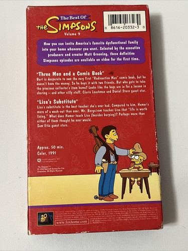 The Simpsons The Best of The Simpsons Vol. 7 8 9 VHS 1998 3 Tape Box Set - Picture 14 of 14